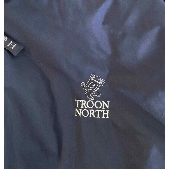 VTG Tommy Hilfiger Golf Jacket Men's XL Crest Full Zip Mesh Lined Blue Troon - Picture 5 of 7